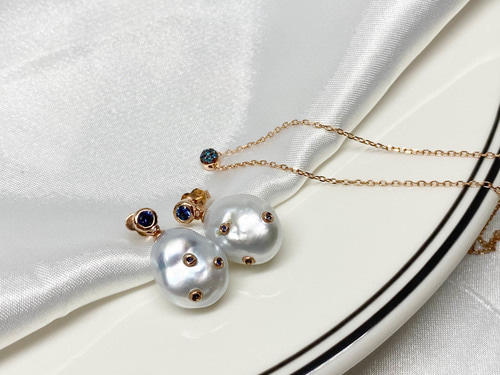 [한정수량] 오션 바로크 진주 귀걸이 - Ocean Varoque Pearl Earrings