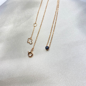 오션 블루 다이아 목걸이 - Ocean Blue Diamond Necklace